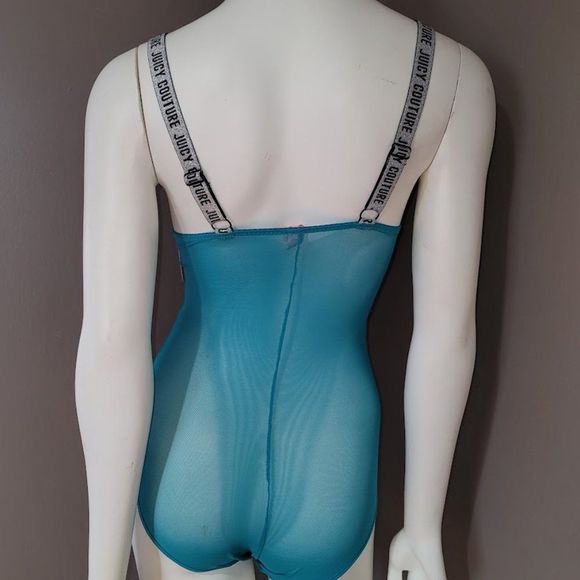 Juicy Couture Push Up Lace Mesh Bodysuit Lingerie Sz SM - Picture 5 of 15